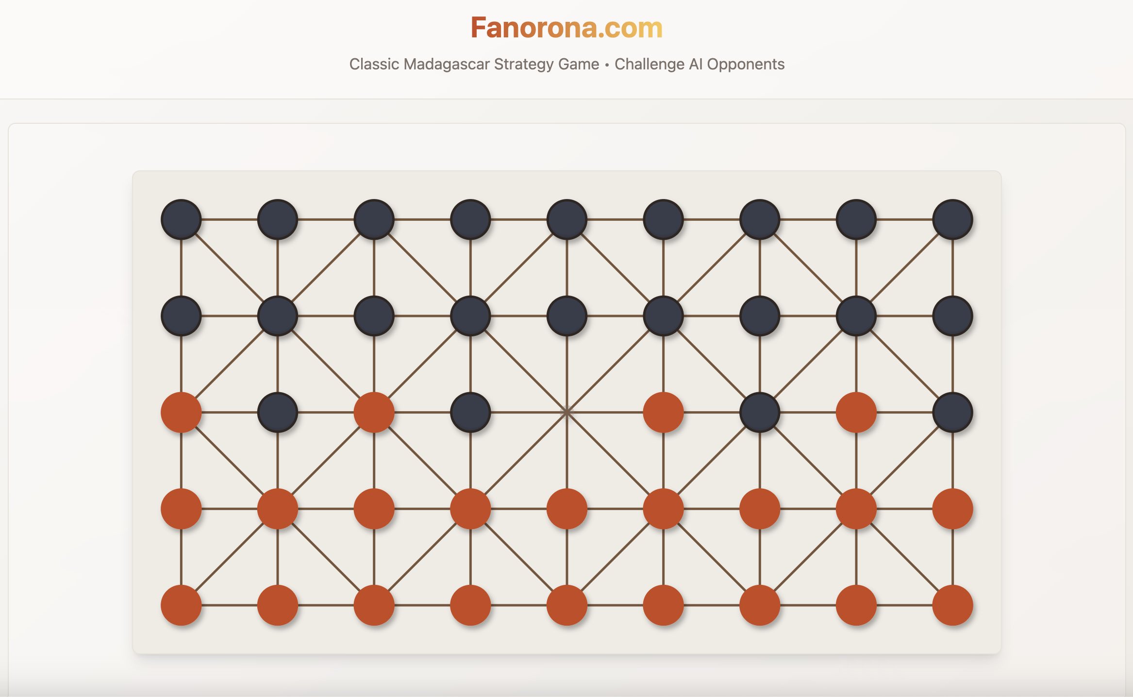 Fanorona Game Screenshot